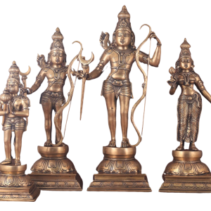 Pure Brass Large Ram Darbar Set | Lord Ram 26" with Divine Family | Premium Temple Grade Collection | 40 kg Handcrafted Sacred Art | Traditional Murti